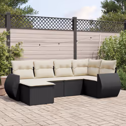 VidaXL 3221655 banc de jardin Rotin, Acier