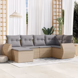 VidaXL 3221658 banc de jardin Rotin, Acier