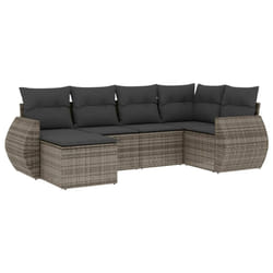 VidaXL 3221659 banc de jardin Rotin, Acier
