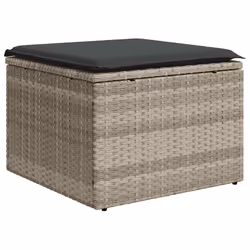 VidaXL 3221661 banc de jardin Rotin, Acier - Vue supplémentaire 5