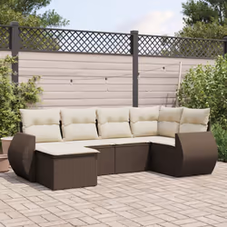VidaXL 3221662 banc de jardin Rotin, Acier
