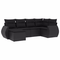 VidaXL 3221664, Noir, Rotin, Verre trempé, 110 kg, Adultes et enfants, 550 mm, 550 mm