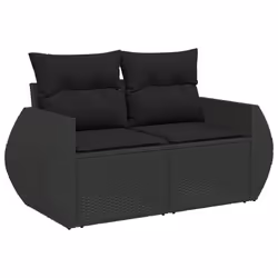 VidaXL 3221664 banc de jardin Rotin, Verre trempé