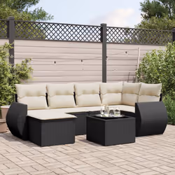 VidaXL 3221665 banc de jardin Rotin, Verre trempé