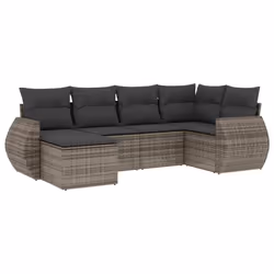 VidaXL 3221669, Gris foncé, Rotin, Verre trempé, 110 kg, Adultes et enfants, 550 mm, 550 mm