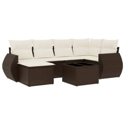 VidaXL 3221672 banc de jardin Rotin, Verre trempé