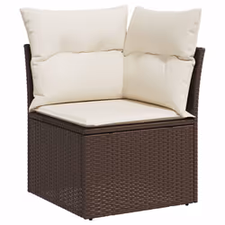 VidaXL 3221672 banc de jardin Rotin, Verre trempé