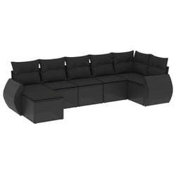 VidaXL 3221674 banc de jardin Rotin, Acier