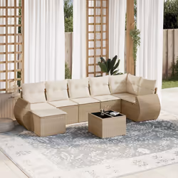 VidaXL 3221677 banc de jardin Rotin, Acier
