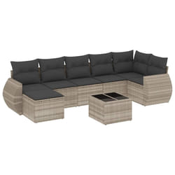 VidaXL 3221681 banc de jardin Rotin, Acier