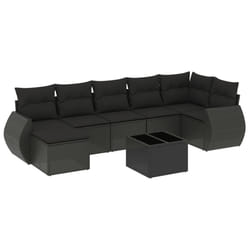 VidaXL 3221684 banc de jardin Rotin, Verre trempé