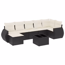 VidaXL 3221685, Crème, Rotin, Verre trempé, 110 kg, Adultes et enfants, 550 mm, 550 mm