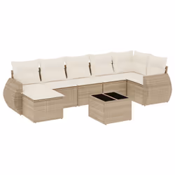 VidaXL 3221687, Crème, Rotin, Verre trempé, 110 kg, Adultes et enfants, 550 mm, 550 mm