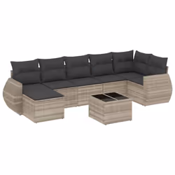 VidaXL 3221691, Gris foncé, Rotin, Verre trempé, 110 kg, Adultes et enfants, 550 mm, 550 mm