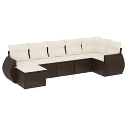 VidaXL 3221692 banc de jardin Rotin, Verre trempé