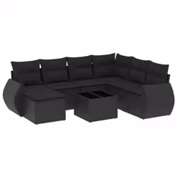 VidaXL 3221694, Noir, Rotin, Acier, 110 kg, Adultes et enfants, 550 mm, 550 mm