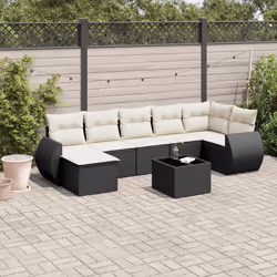 VidaXL 3221695 banc de jardin Rotin, Acier
