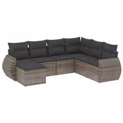 VidaXL 3221699, Gris foncé, Rotin, Acier, 110 kg, Adultes et enfants, 550 mm, 550 mm