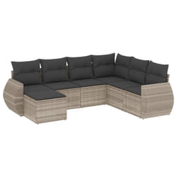VidaXL 3221701 banc de jardin Rotin, Acier