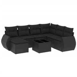 VidaXL 3221704 banc de jardin Rotin, Verre trempé