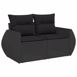 VidaXL 3221704 banc de jardin Rotin, Verre trempé