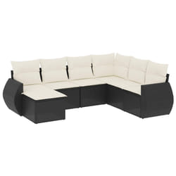 VidaXL 3221705 banc de jardin Rotin, Verre trempé