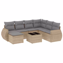 VidaXL 3221708, Gris clair, Rotin, Verre trempé, 110 kg, Adultes et enfants, 550 mm, 550 mm