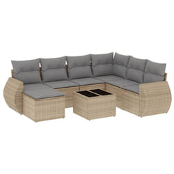 VidaXL 3221708 banc de jardin Rotin, Verre trempé