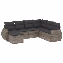 VidaXL 3221709, Gris foncé, Rotin, Verre trempé, 110 kg, Adultes et enfants, 550 mm, 550 mm