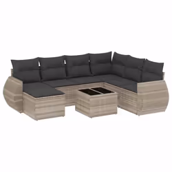 VidaXL 3221711, Gris foncé, Rotin, Verre trempé, 110 kg, Adultes et enfants, 550 mm, 550 mm