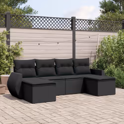 VidaXL 3221714 banc de jardin Rotin, Acier