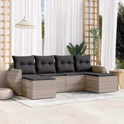 VidaXL 3221721 banc de jardin Rotin, Acier