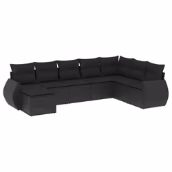 VidaXL 3221754, Noir, Rotin, Acier, 110 kg, Adultes et enfants, 550 mm, 550 mm