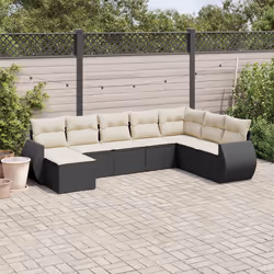 VidaXL 3221755 banc de jardin Rotin, Acier