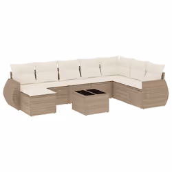 VidaXL 3221767, Crème, Rotin, Verre trempé, 110 kg, Adultes et enfants, 550 mm, 550 mm