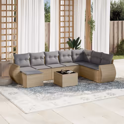VidaXL 3221768 banc de jardin Rotin, Verre trempé
