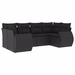 VidaXL 3221774, Noir, Rotin, Acier, 110 kg, Adultes et enfants, 710 mm, 620 mm