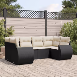 VidaXL 3221775 banc de jardin Rotin, Acier