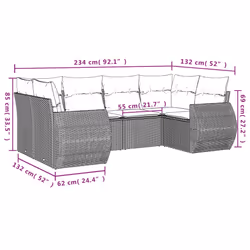 VidaXL 3221777 banc de jardin Rotin, Acier - Vue supplémentaire 7