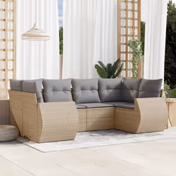 VidaXL 3221778 banc de jardin Rotin, Acier