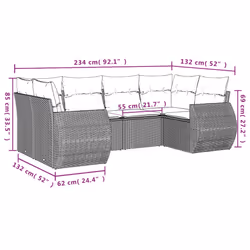 VidaXL 3221778 banc de jardin Rotin, Acier - Vue supplémentaire 7