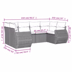VidaXL 3221779 banc de jardin Rotin, Acier - Vue supplémentaire 7