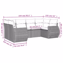 VidaXL 3221781 banc de jardin Rotin, Acier - Vue supplémentaire 7