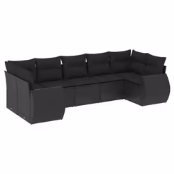 VidaXL 3221784, Noir, Rotin, Acier, 110 kg, Adultes et enfants, 710 mm, 620 mm