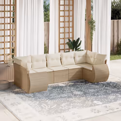 VidaXL 3221787 banc de jardin Rotin, Acier