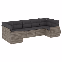 VidaXL 3221789, Gris foncé, Rotin, Acier, 110 kg, Adultes et enfants, 710 mm, 620 mm