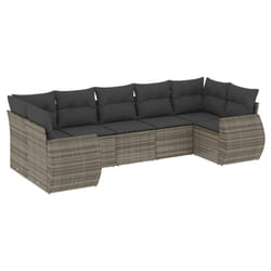 VidaXL 3221789 banc de jardin Rotin, Acier