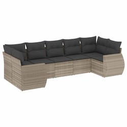 VidaXL 3221791 banc de jardin Rotin, Acier