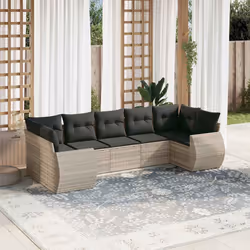 VidaXL 3221791 banc de jardin Rotin, Acier