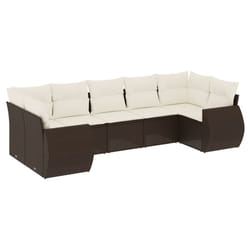 VidaXL 3221792 banc de jardin Rotin, Acier